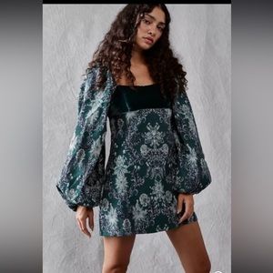 FP Free People NWT! LAUREN Mini Dress VELVET ~ Boho ~ Dance Wedding Homecoming